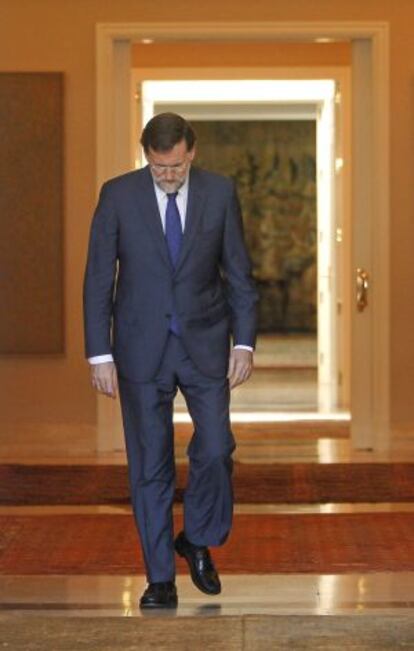 Mariano Rajoy, en La Moncloa.