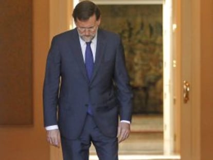 Mariano Rajoy, en La Moncloa.