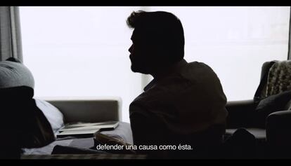 Captura de pantalla d'un vídeo d'ERC, amb Gabriel Rufián.