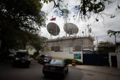 Vista general de la fachada del canal de televisin privado Globovision de Venezuela.