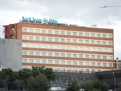 La fachada del hospital Sant Joan de Déu de Esplugues de Llobregat.