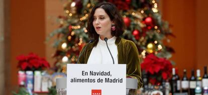 La presidenta de la Comunidad de Madrid, Isabel Díaz Ayuso