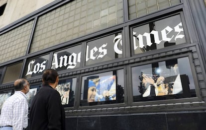 Exterior del edificio de 'Los Angeles Times', en el centro de Los Ángeles.