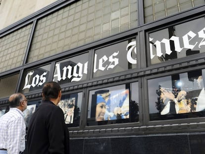 Exterior del edificio de 'Los Angeles Times', en el centro de Los Ángeles.