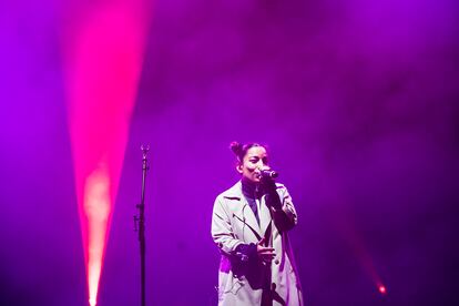 Ana Tijoux, durante su actuación en el BIME Live.