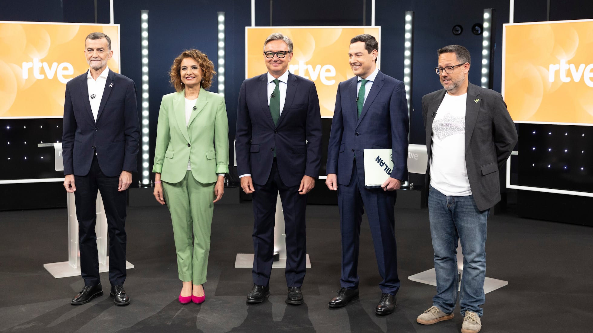 Juanma Moreno sobre «Montero-Junqueras» durante el primer debate: «Es un modelo claramente injusto»