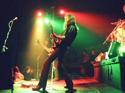 O britânico Eddie Clarke no palco de Electric Circus.