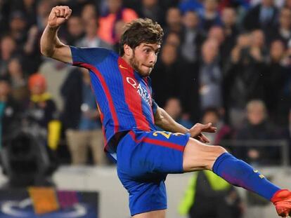 Sergi Roberto, durante la temporada pasada.