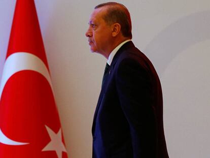Erdogan, fundador del AKP y presidente turco, este martes en Estambul. 