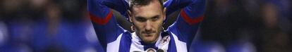 Lucas Pérez, la referencia ofensiva del Deportivo.