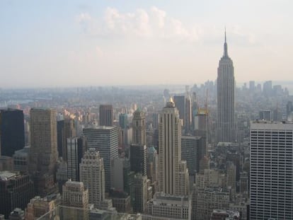 Panor&aacute;mica de Manhattan con el Empire State al fondo.