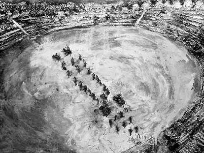 <i>El paseíllo </i>(1990), una de las obras de tema taurino de Miquel Barceló.