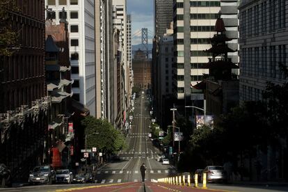 Una calle desierta en San Francisco el pasado 21 de marzo.