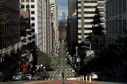 Una calle desierta en San Francisco el pasado 21 de marzo.