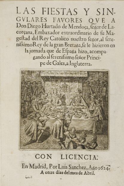 Original sobre agasajos al príncipe de Gales (1624) de la BNE