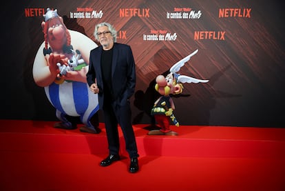 Alain Chabat, creador de 'El combate de los jefes', posa antes de la presentación de la serie en París, el pasado 29 de abril.