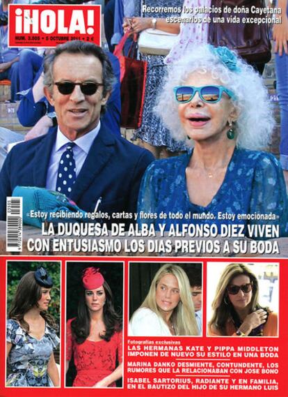 Portada de la revista <i>¡Hola!</i>, del 28 de septiembre al 5 de octubre de 2011