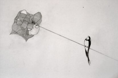 Uno de los dibujos de la serie 'Vendados', de David Escalona.