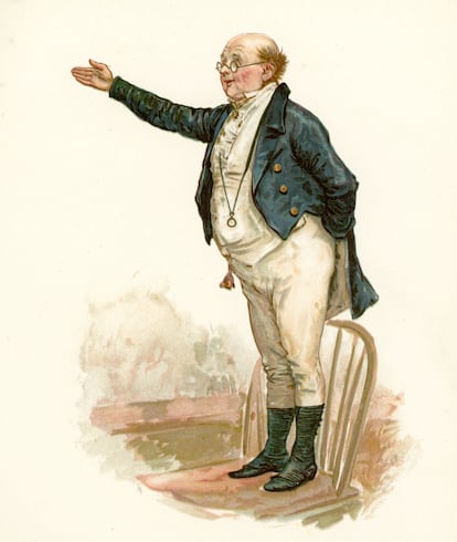 Una il·lustració de 'Pickwick' de Charles Dickens.