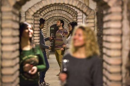 Cata en la bodega Celler Masroig, en El Masroig.