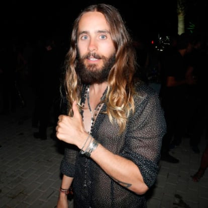 Jared Leto también pasaba por Ibiza cuando Riccardo Tisci celebró su fiesta. Y por supuesto, no se la perdió.