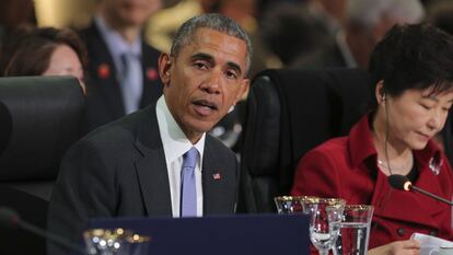 O presidente dos EUA, Barack Obama, participa da IV Cúpula de Segurança Nuclear em Washington.