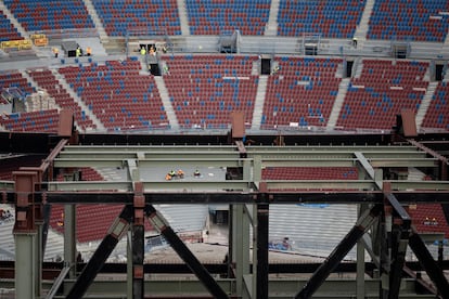 Obras de construcción del nuevo Spotify Camp Nou. [ALBERT GARCIA] 

 
