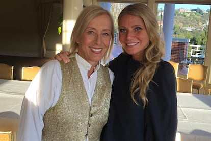 La nueva pareja favorita de Internet: Martina Navratilova y Gwyneth Paltrow.