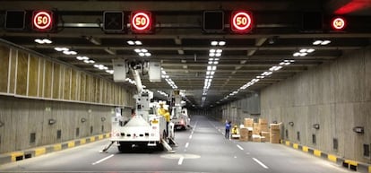 T&uacute;nel de la Avenida Colombia, en Cali, equipado con sistemas de se&ntilde;alizaci&oacute;n, de detecci&oacute;n de incendios y de control de SICE.