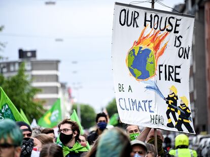 Protesta de 'Fridays for future' en julio de 2020 en Alemania.