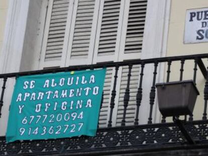 Apartamento en alquiler en la Puerta del Sol de Madrid.