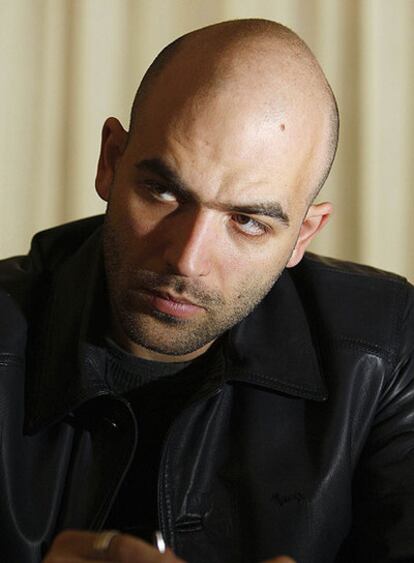 Saviano, en una fotografía tomada en Roma en abril.