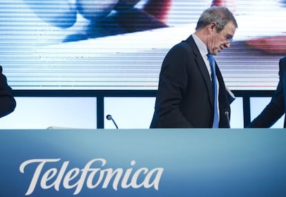 El presidente de Telefónica, César Alierta.