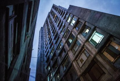 En el mayor edificio okupado de Brasil y el segundo de América Latina.