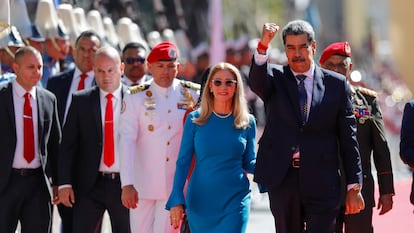 Nicolás Maduro y su esposa Cilia Flores