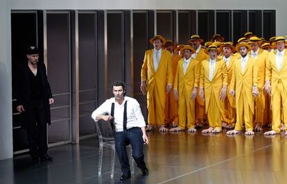 Jonas Kaufmann, durante una representación de Lohengrin en Bayreuth.