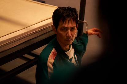 Lee Jung-jae, en uno de los últimos episodios de 'El juego del calamar'.