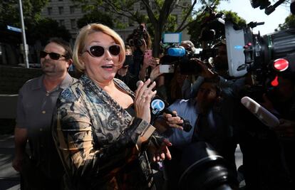 Samantha Geimer, el pasado junio en una audiencia del caso por abusos sexuales de Roman Polanski que lleva abierto 40 años.