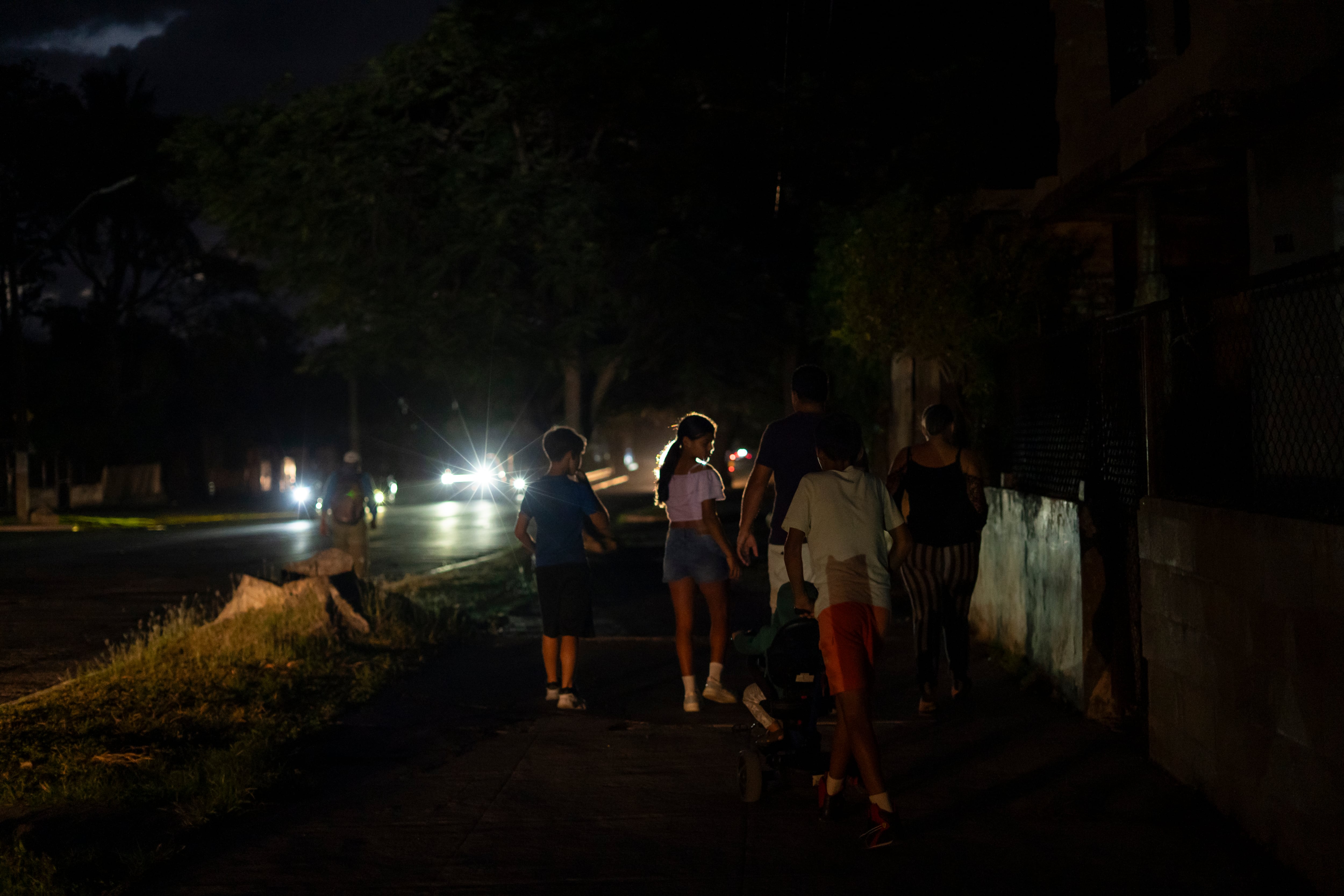 Apagón en La Habana, Cuba, el 21 de marzo.