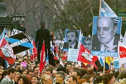 Manifestación de &#39;Nunca Mais&#39;, el domingo en Madrid.
