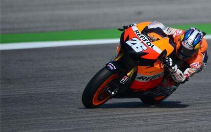 Dani Pedrosa, en el circuito de Misano.