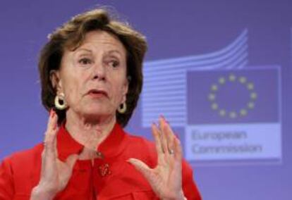 La comisaria europea de Agenda Digital, Neelie Kroes. EFE/Archivo