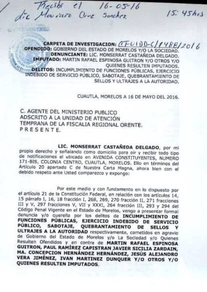 La denuncia contra la señora, ahora desestimada.