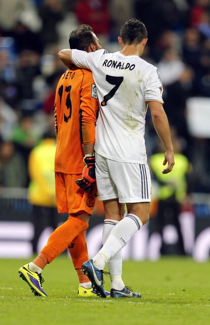 Ronaldo y Beto compañeros de la selección despuésdelpartido