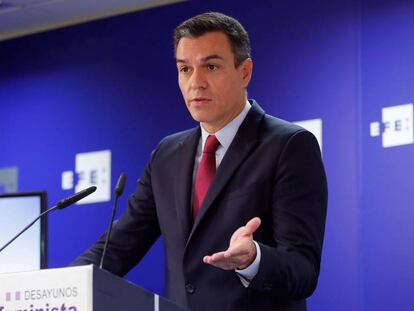 El presidente del Gobierno  en funciones, Pedro Sánchez.