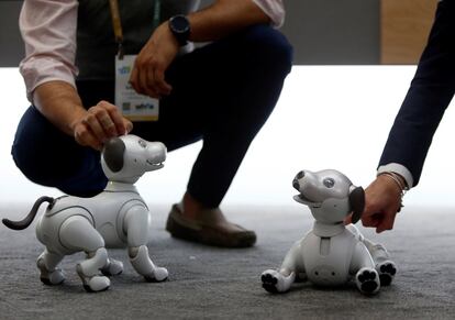 Aibo, el perro robot de Sony.