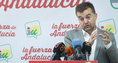 Antonio Maíllo en una rueda de prensa, en septiembre.