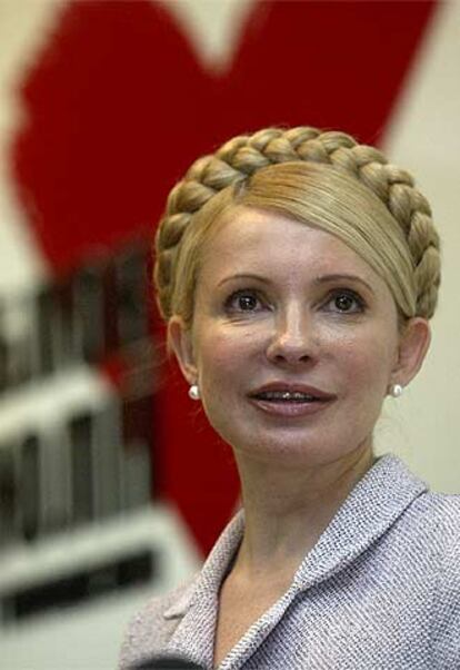 Yulia Timoshenko, en una rueda de prensa celebrada ayer en Kiev.