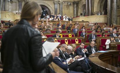 Jéssica Albiach, al Parlament.