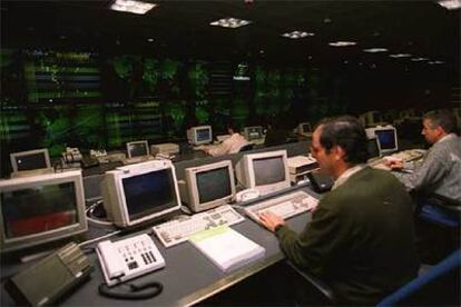 Un centro de control de Telefónica en Alcobendas (Madrid).